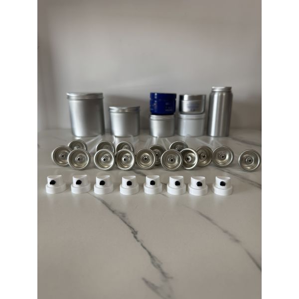 Chemical Spray Can Valve Tinplate With Screw Cap 1000ml Aerosol Refrigerant Valve