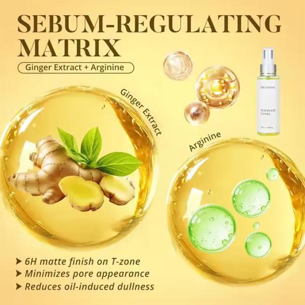 Tónico facial de cúrcuma producto cosmético OEM Vitamina C Cosméticos ODM