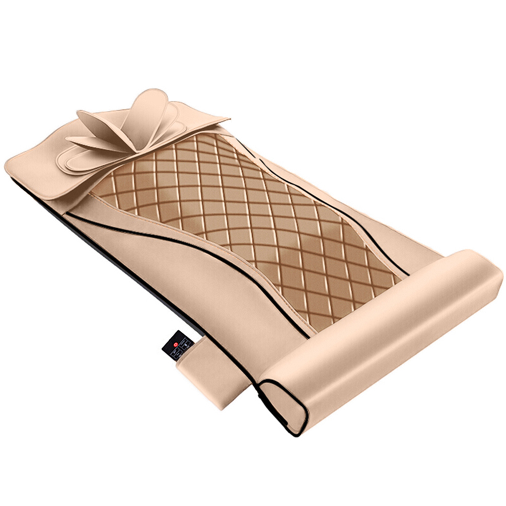 Heating Massage Mattress with 6 Neck and 10 Body Air Bags, 4 Massage Modes, and DC12V 2A Adaptor