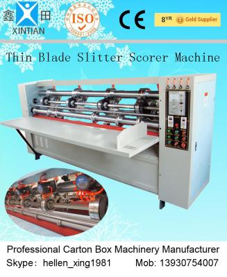 Vertical Paper Slitting Carton Cutting Machine With For Pressing / Folding