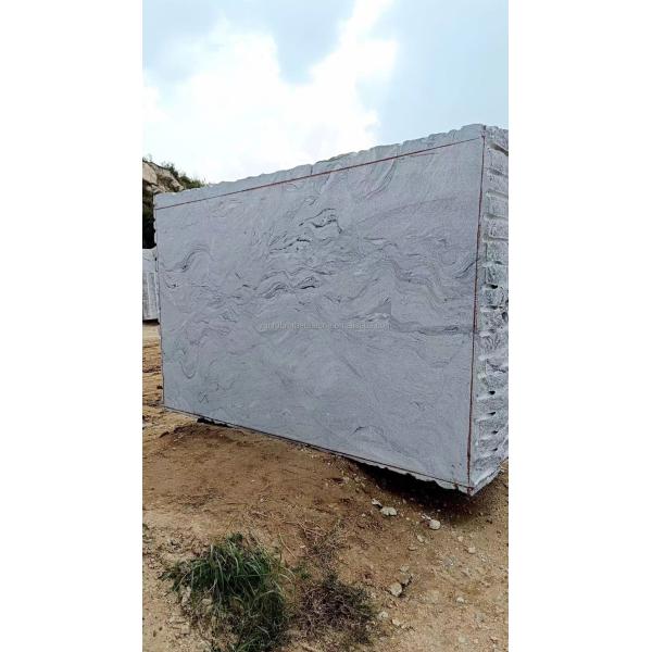Low Per Square Foot Viscon White Granite Slabs for Modern Villa Exterior Wall Cladding