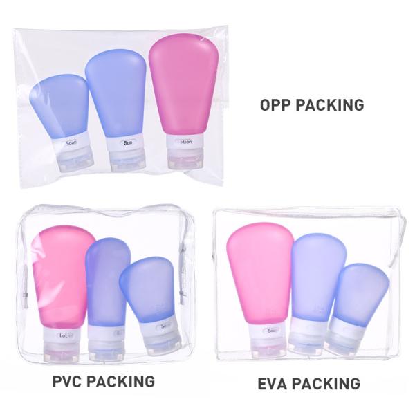 Convenient Silicone Travel Bottle Kit Volume 37ml / or Custom 89ml Sample Free Sample