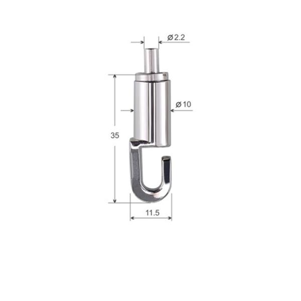 Hook Sign Billboard Brass Adjustable Cable Gripper For Hanging System