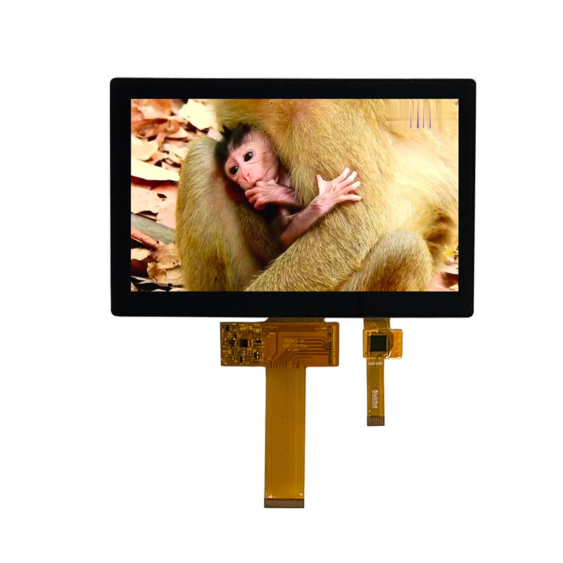 7‑inch TFT color LCD screen, 1024*600, LVDS interface ultra‑high‑brightness display with capacitive touch screen