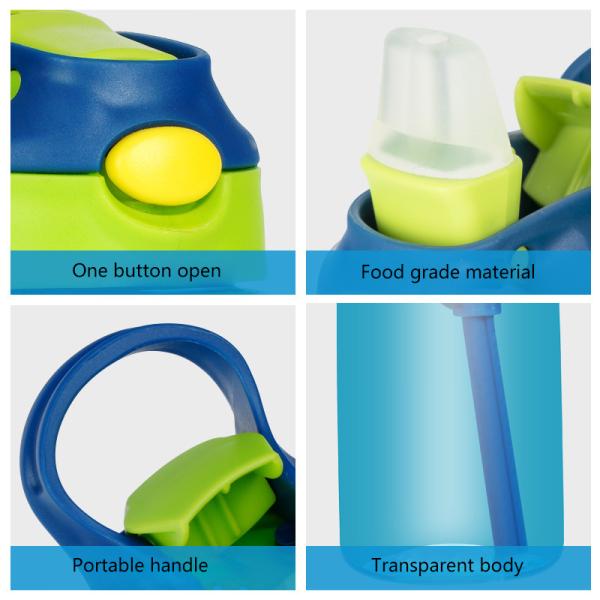 Stocked 500ml Customized Kids Drinking Bottle Water BPA Free Plastic Drink Bottle