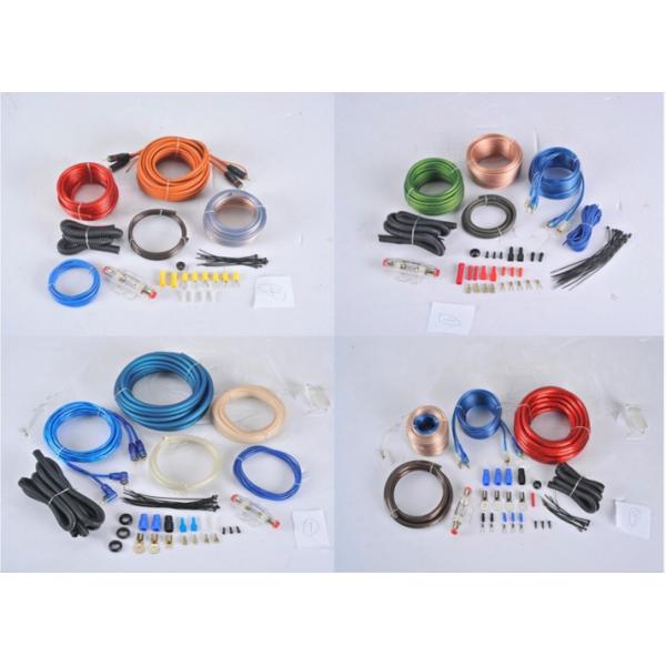 OEM Blister Gift box Packgae 16 GA Car Audio Amplifier Wire Kit with 60A AGU Gold Fuse Holder