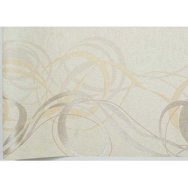 0.53*10M Washable Vinyl Wallpaper Embossed Circle Stripes for Living Room