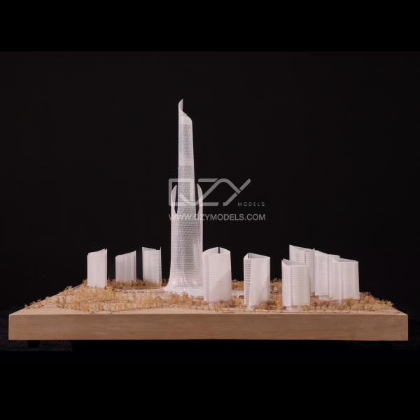1/100 Dushanbe Skyscraper  Tower Model