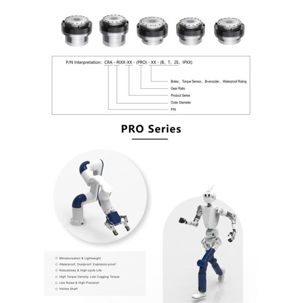 36W-1500W Robot Arm Joint Motor Servo Motor Joint DC 24V-48V Brushless