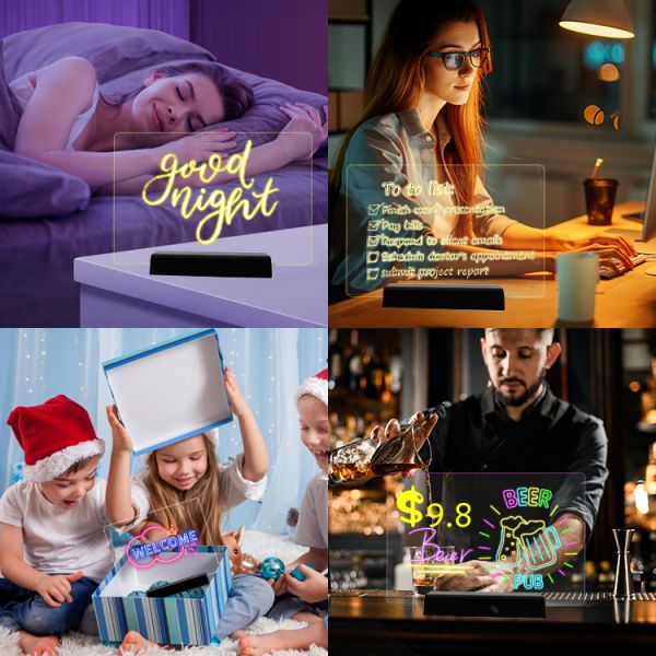 Factory Direct Hot Sale Customizable 20x30cm USB Rechargeable Night Light LED Light Pad