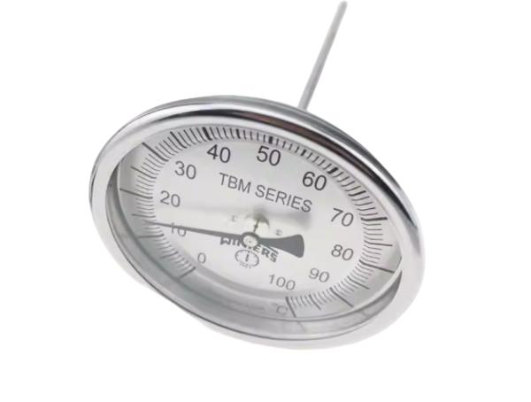 WINTERS P1S-100-35 Series Pressure Gauge with ±0.25% Accuracy Stainless Steel 316 and IP65 Protection