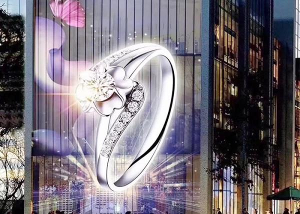 2500nits P3.9 Window Glass Led Display 150W LED transparent display