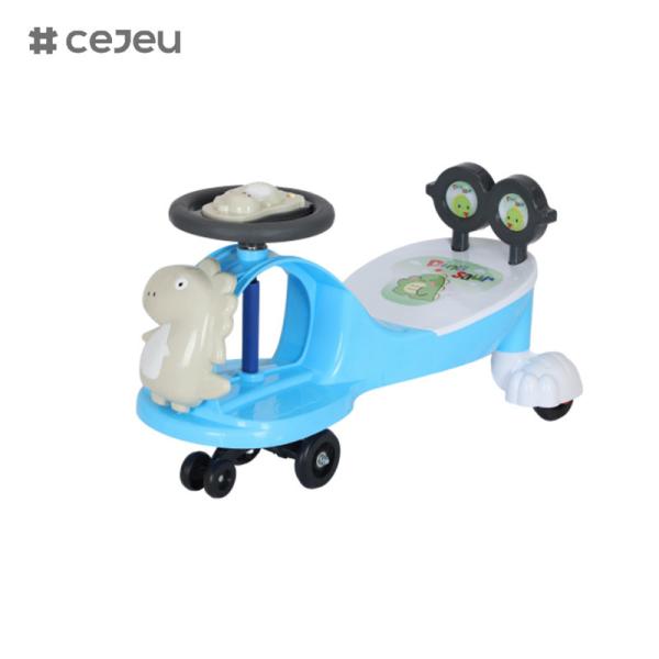 WLF-9666 Безопасный здоровый творческий дизайн Рабочая сила Пластиковая стойка для велосипедов Детские игрушки Детские качели Автомобиль с музыкой / веревкой