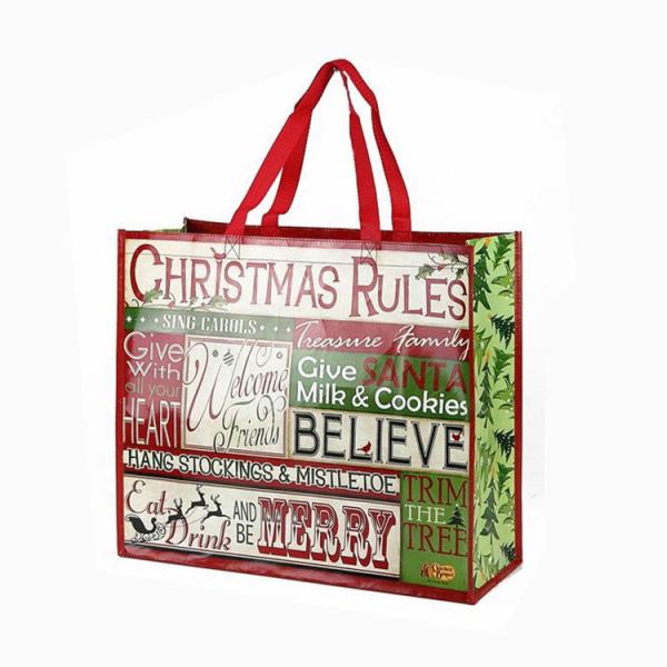 New custom made standard pp woven laminate tote bag