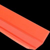 Conception 3D du canal ABS extrudé Rouge du canal ABS plastique extrudé Profil du panneau mural ODM