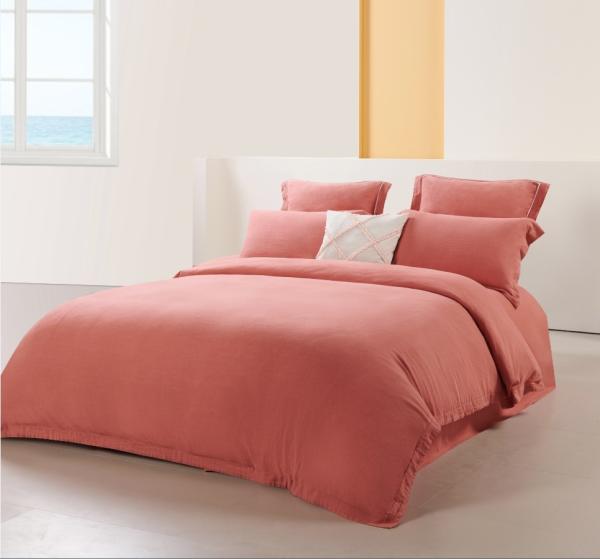 Rayon Linen Duvet Cover King OEM Solid Sustainable King Duvet Cover Set