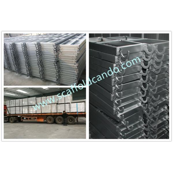 0.9-1.8mm thickness scaffolding galvanized catwalk working platform with hooks hook planks steel board with 43 50mm hook