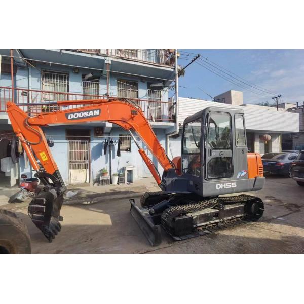 5т подержанный мини-экскаватор Doosan DH55 DH60 гусеничный экскаватор