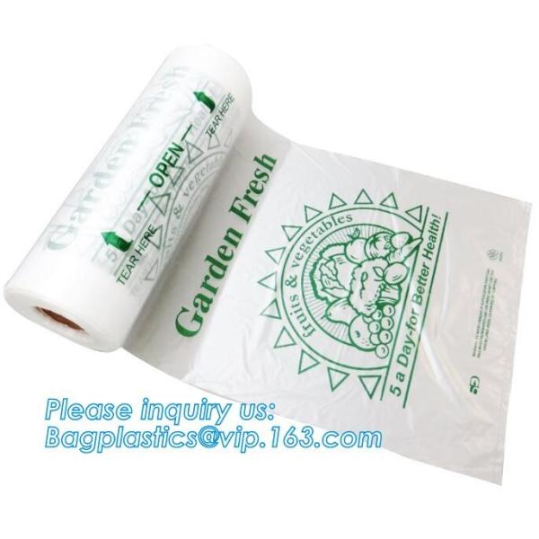 Supermarket Shopping Fresh Fruit Vegetable Packaging Plastic Bag On Roll Polythene Bags, Ldpe Bags, Hdpe Bags, Food Serv