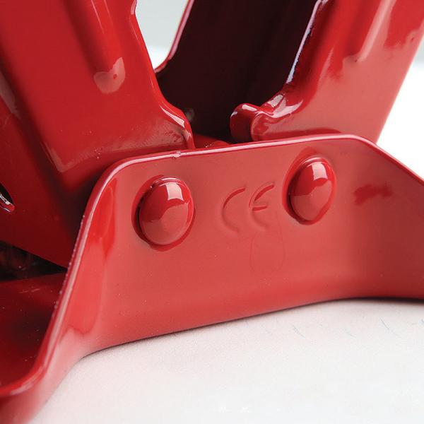 Jack de tesoura vermelho de 1,5 toneladas para reparação de automóveis Altura máxima 385 mm Altura mínima 105 mm Suporte manual Jack mecânico Ferramenta de reparação de automóveis