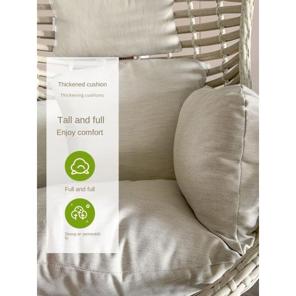 High Quality Balcony Handmade PE Rattan Swing Hanging Basket Chair