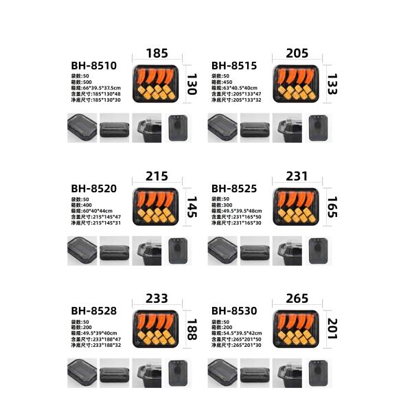 Factory Wholesale Food Container Packaging Disposable Plastic Blister Tray for Sushi