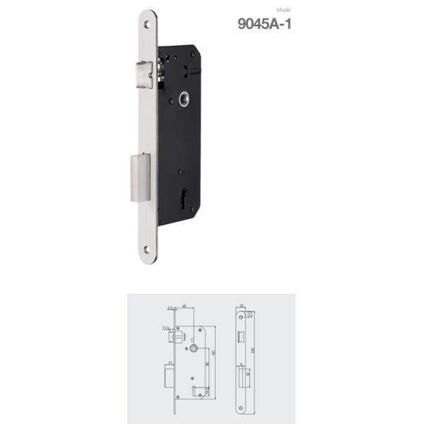 Дверь mortise отпечатка пальцев устойчивая lockbody с отверстием шпинделя 8x8mm