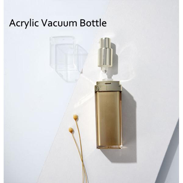 30ml Empty Acrylic Square Airless Pump Bottle For Cream Lotion Serum Foundation
