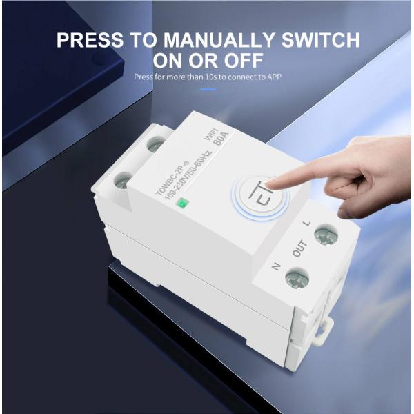 Din Rail WIFI Circuit Breaker Switch Remote Voice Control by Ewelink APP for Home mcb timer 110V 220V 380V