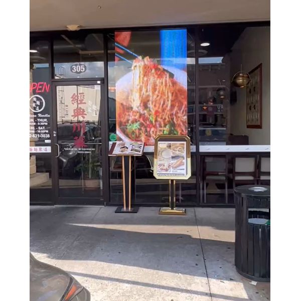 LionLED P10 Indoor Flexible Transparent LED Display For Glass Windows Shop/Advertising