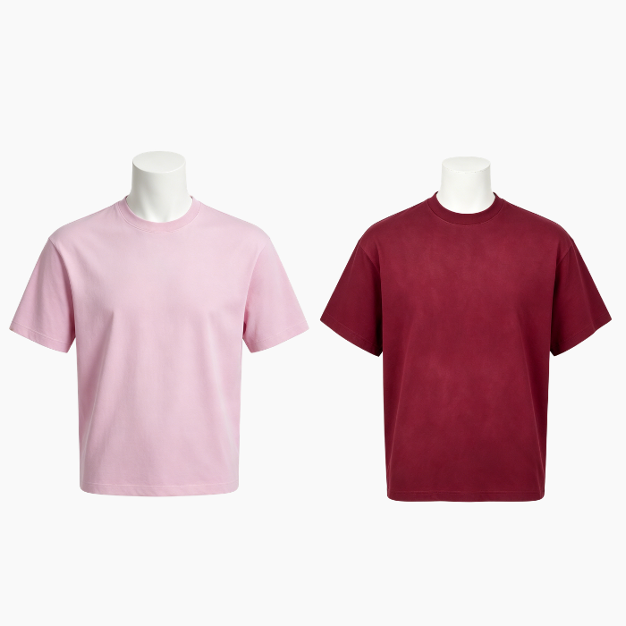 250G Cotton Faded Solid Oversized Raglan Summer Crew Neck Tee 8 Colors
