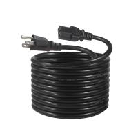 NEMA5-15P - C13 AC電源コード 1.8m 黒白 7A-15A