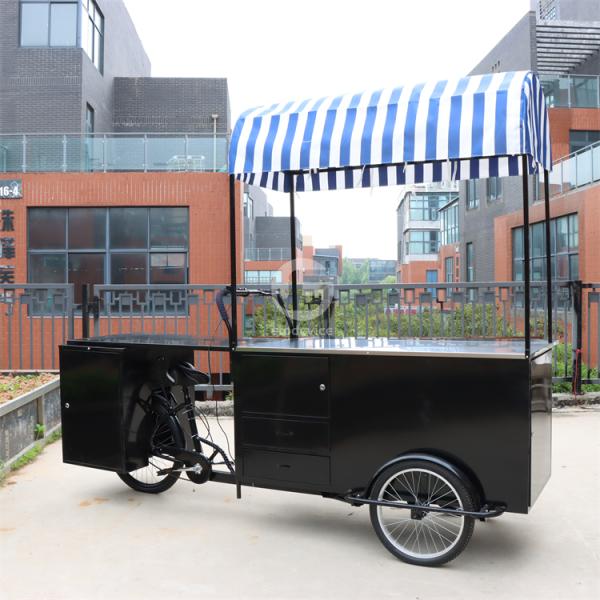 Bakery Application Fields Any Color Commercial Coffee Cart Bike Food Vending Bicycle