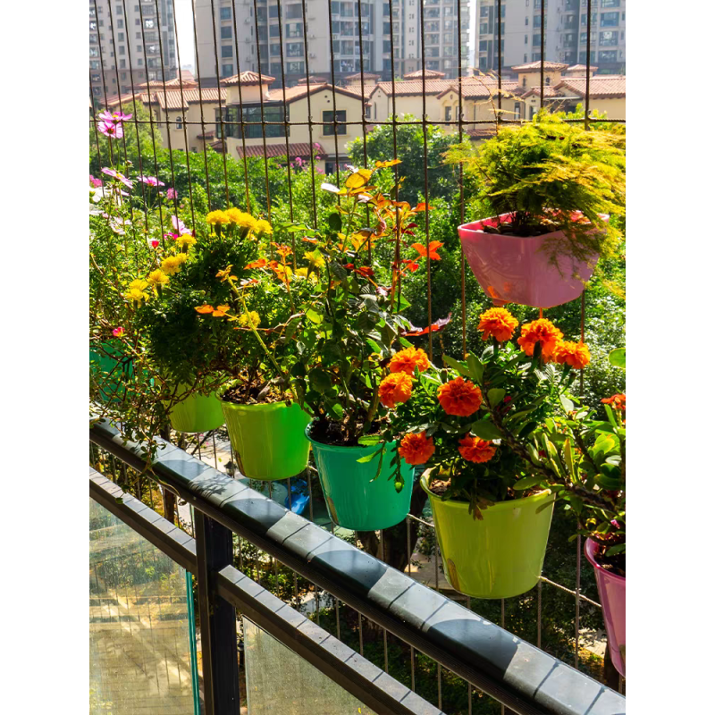 White Invisible Grill Accessories Invisible Grille Flower Pot Durable Secure Window Safety Solution