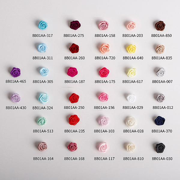 200 шт/кп Многоцветные полиэстерные сатинные ленточные цветы для белья и аксессуаров для волос