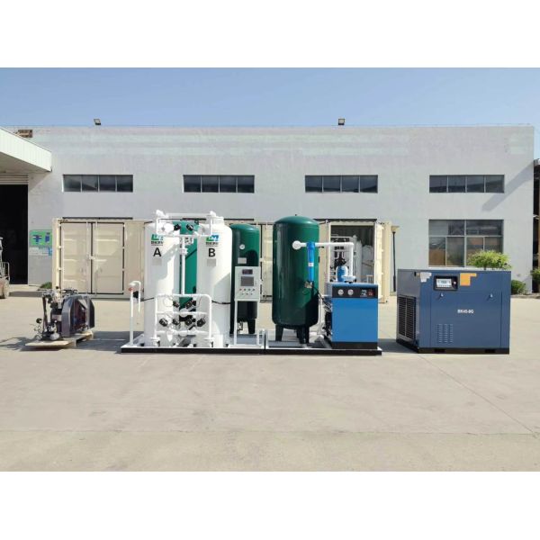 Industrial PSA Oxygen Generator with 93% Purity CE ISO Certified Automatic Operation for Food Fresh Keeping