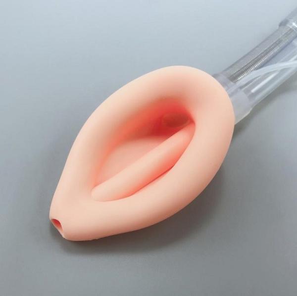 Máscara laríngea do lúmen dobro, com o lúmen gástrica (descartável, silicone reforçado)