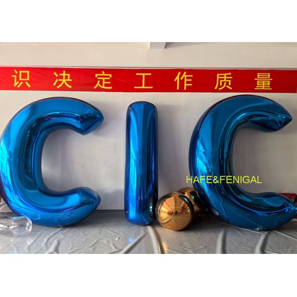 Customizable PVC Letter-Shaped Mirror Balloons For Gatherings or Grand-Scale Productions