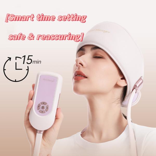Airbag Artificial Kneading Head Massager 6 Zone Electric Heating Air Compression Head Massager