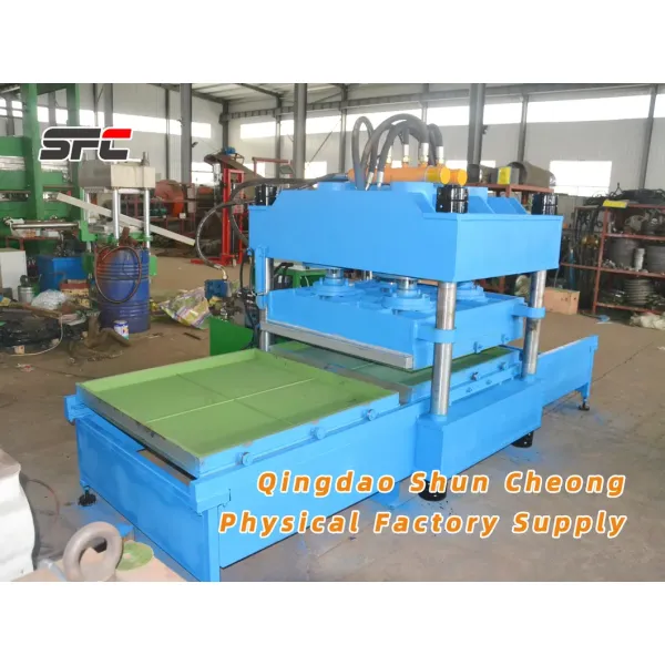 Rubber Floor Tile Mat Making Machine / Rubber Floor Tile Vulcanizing Press