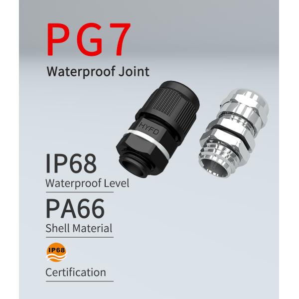 8.0mm Steel Metal Cable Gland PG7 Waterproof Screw Connector