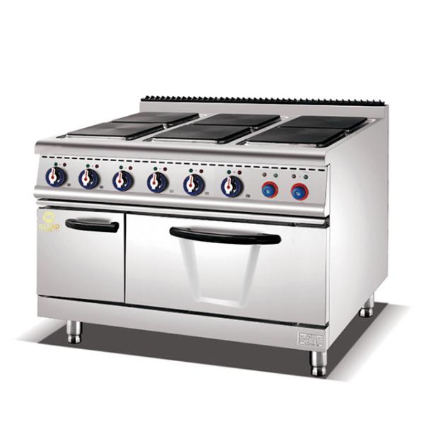 6-Hot Plate Cooker with Oven/cabinet   NG/LPG Power Supply/380V/50-60Hz