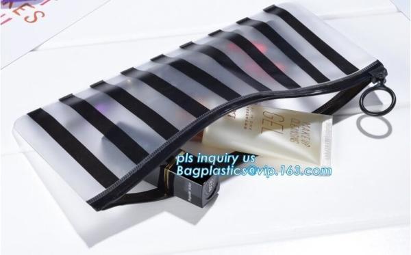pvc slider bag vinyl Zip lockk bag, vinyl slider Zip lockk waterproof beach bags with zipper, zipper bag vinyl toiletry zipp