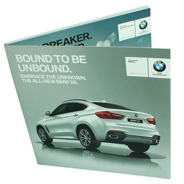 Business Gift 5IPS Screen Video Brochure ,Video Brochure Card ,Lcd Video brochure Card with 210x165mm UV brochure print