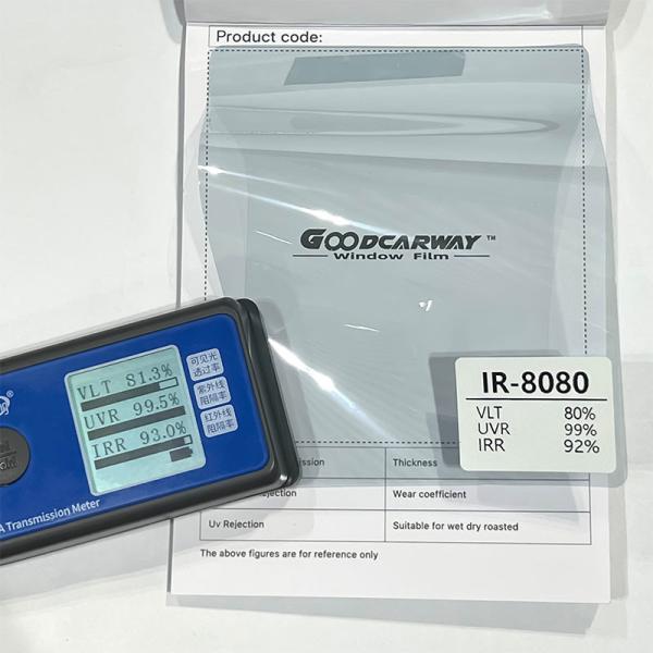 IR Series VLT 80 IRR 90 0 Haze Window Film Nano Ceramic For Building