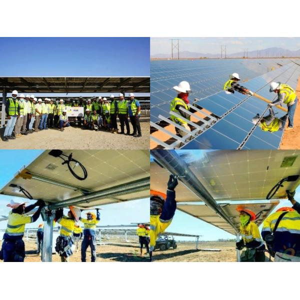 Aluminum Solar Ground Mounting System Racking Mounting Ground Power Solar Bracket Kit for Solar Panel Ground Mount