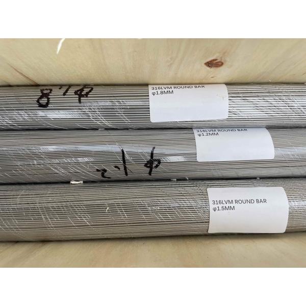 ASTM F138 ISO 5832-1 Stainless Steel Rod Round Bar 316LVM UNS S31673 EN 1.4441