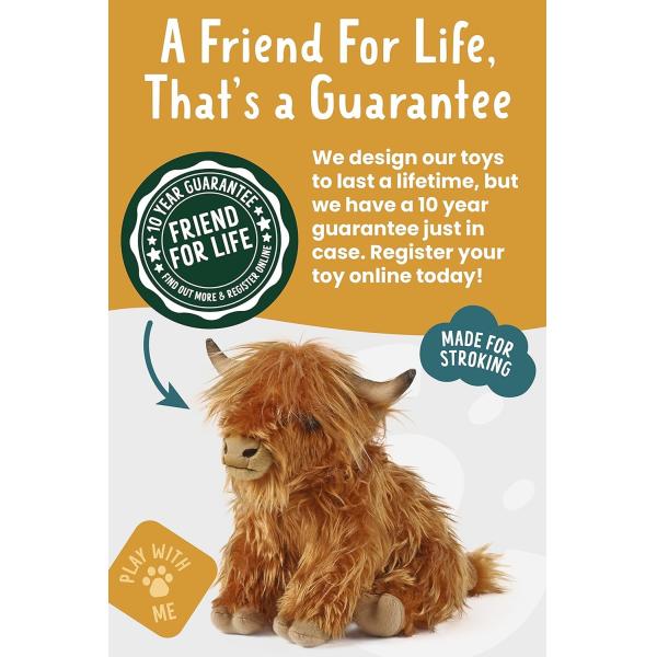 Коричневое набитое животное. Звуковая фермерская игрушка. Мягкий подарок для детей.