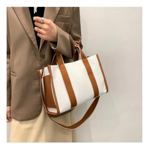 Main Material PU GHJ-31 Handbags For Women with Motion Detection and Striped Design