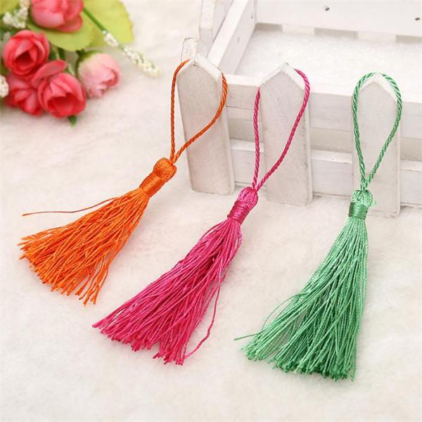 Wholesale chinese tassels trimming fringe for bookmark graduation cap decoration